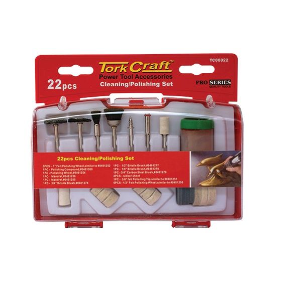 Tork Craft - Cleaning &amp; Polishing Set 22 Piece Mini - 3 Pack