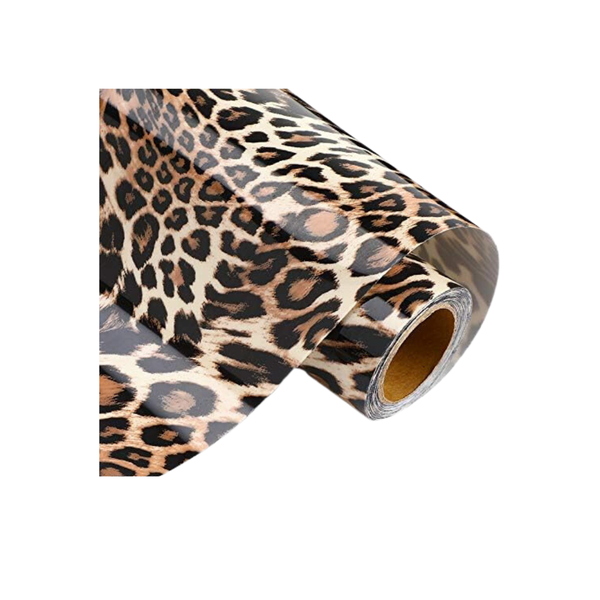 PU T-Shirt Transfer Vinyl - Leopard Pattern 61cm x 2m
