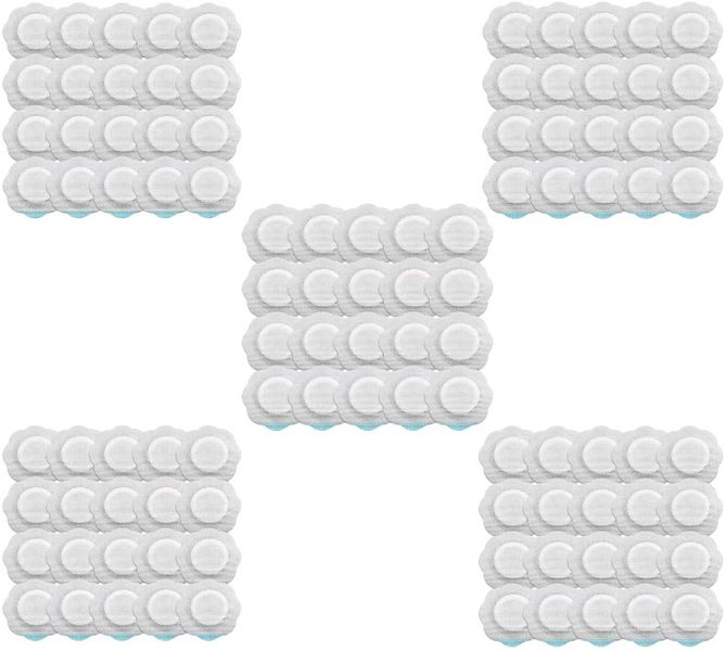 100 Pack - Castor Oil Belly Button Patches - White