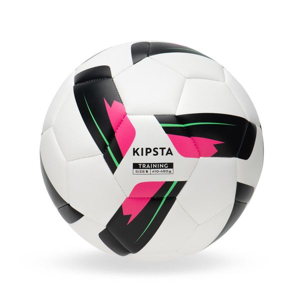 Kipsta Size 5 Machine-Stitched Football Training Ball - White