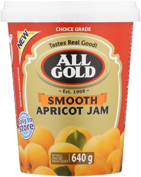 All Gold Apricot Jam Smooth 640g