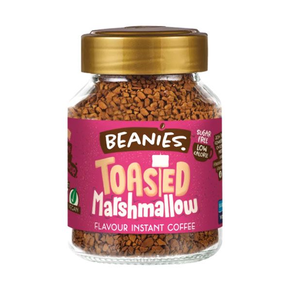 Beanies Flavoured Instant Coffee Toasted Marshmallow Glass Jar 50g