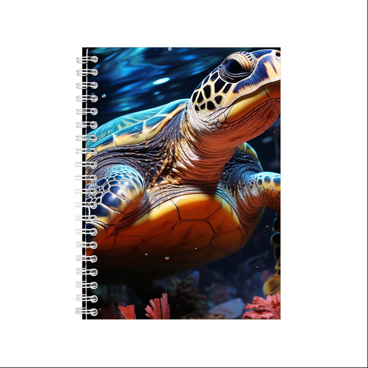 Underwater Realistic Turtle 86 A5 Notepad Present | Shop Today. Get it ...