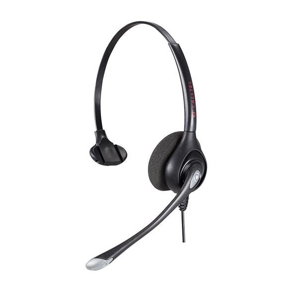 Calltel Hw351N Mono-Ear Headset - Noise-Cancelling Mic - Quick Disconnect Connector