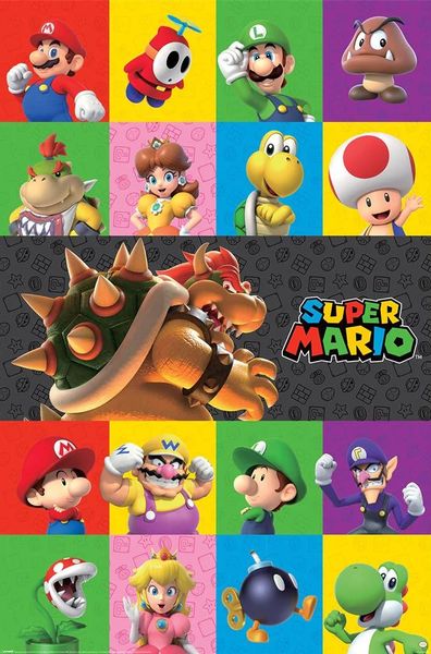 Super Mario (Characters) Poster