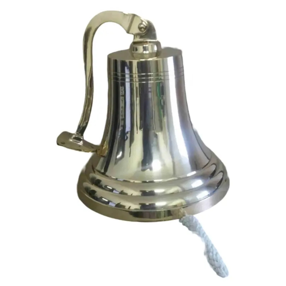 Brass Bell Wall Mounted 14cm Diameter