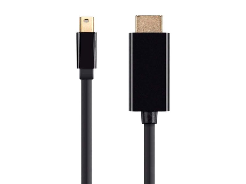 Mini DisplayPort to HDMI Cable Supports Up to Full HD 1080P Resolution