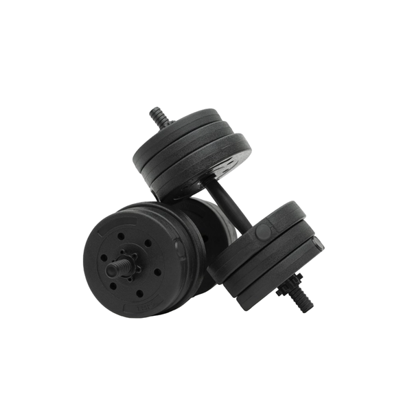 20kg Weight Set is the Perfect Weight-Lifting Starter Kit - Black