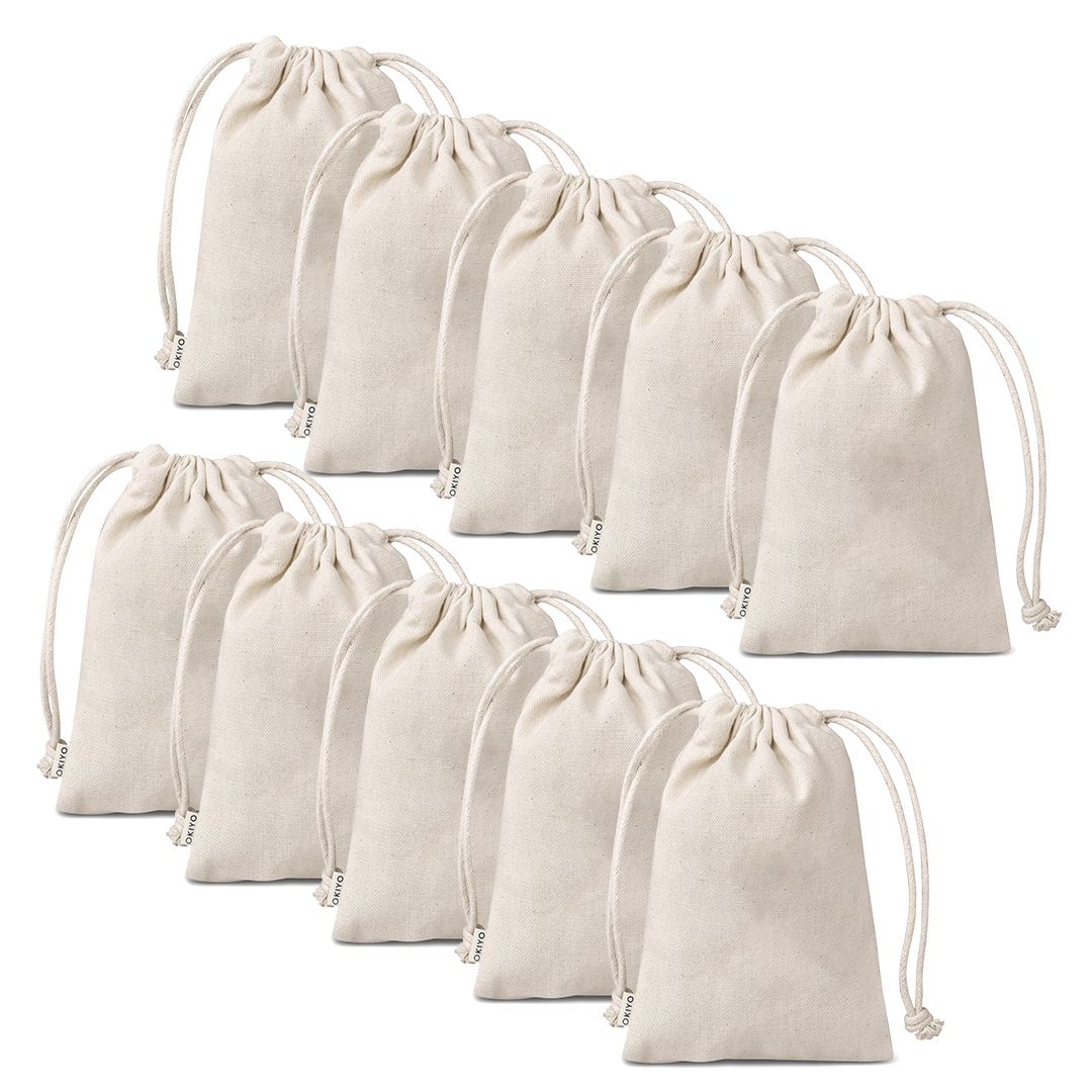Love & Sparkles Evie Natural Eco Drawstring Bags 10pack | Shop Today ...