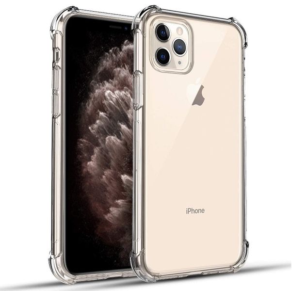 Clear Shockproof cover for Iphone 11 PRO MAX with Glass Screen Protector