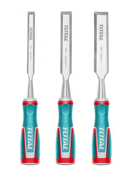 Total Tools Wood Chisel Set 3 Pieces