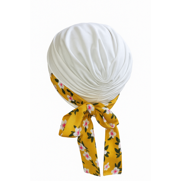 Chemo Headwear with Removable Ribbon