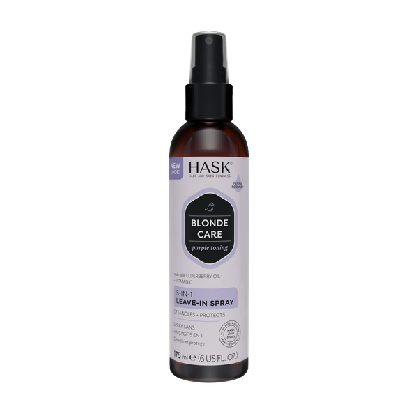 Hask Blonde Care Purple Toning 5-In-1 Leave In Spray 175ml