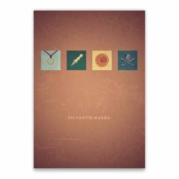 Sic Parvis Magna Poster - A1