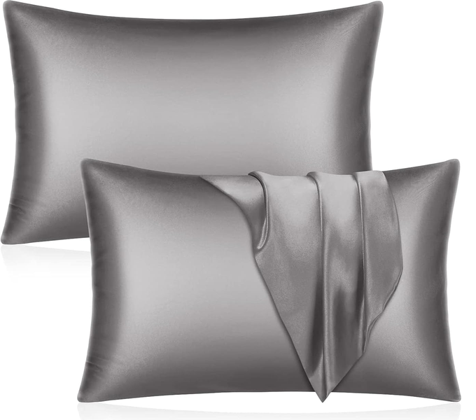 Satin Silk Pillowcase for Hair and Skin - Soft Breathable Both Sided Silk