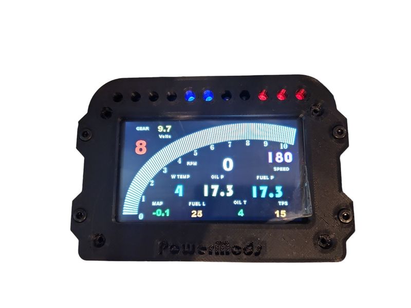 Powermods All In 1 Dash Display 7" Screen Speedo, Rev, Temp, Pressure, AFR