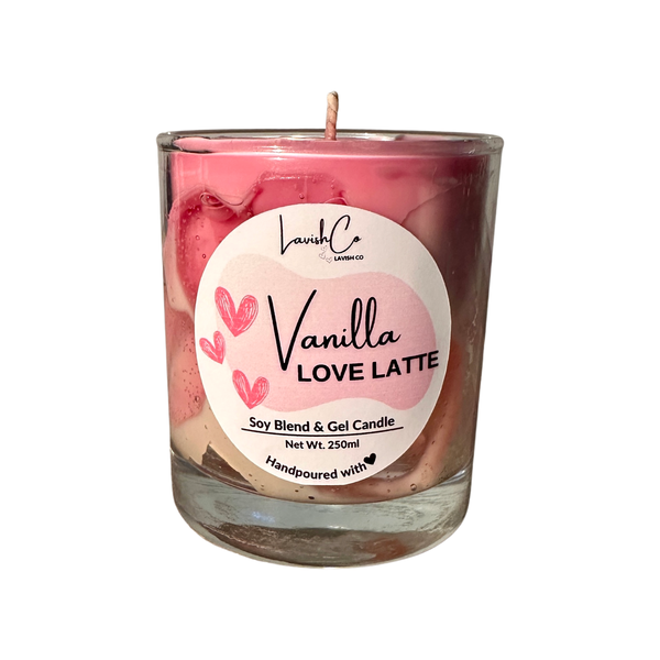 Candle - Vanilla Love Latte - Soy Blend &amp; Gel Wax - 250ml
