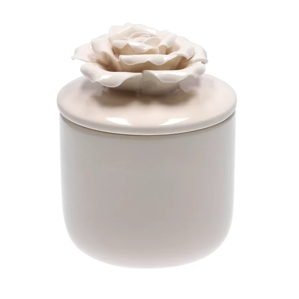 Porcelain Candle Holder And Fresh Scent Candle 15 cm