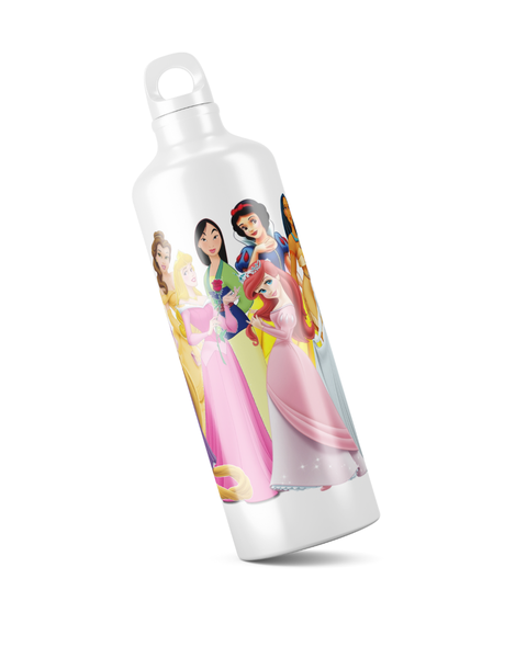 Katz Designs - Metal Water Bottle - Princesses