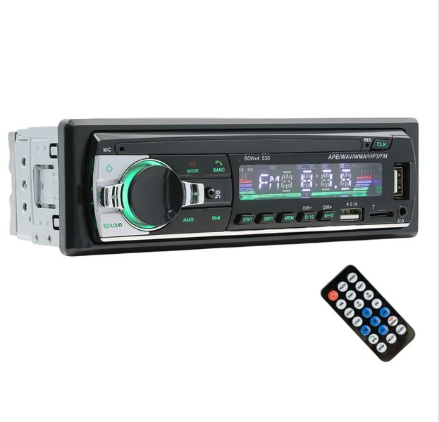 12V Universal Single Dock Car Stereo Radio MP3 Audio Player with USB Port