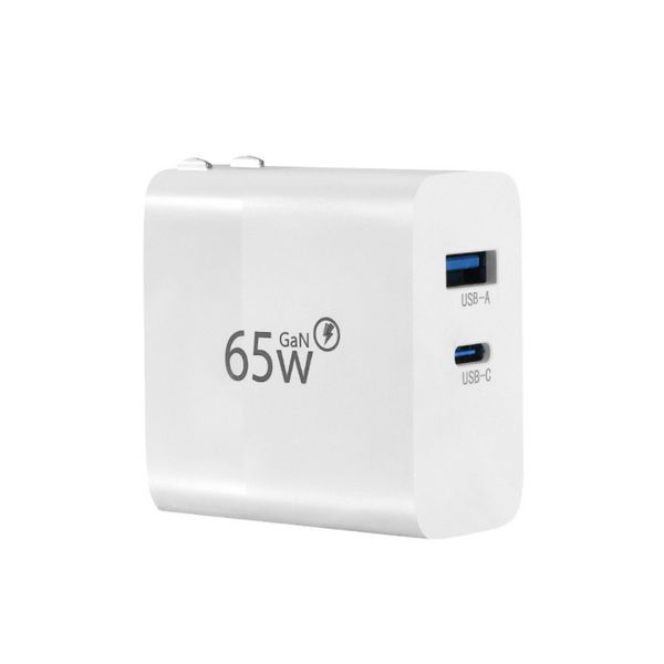 65W A+C Dual-Port PD Fast Charger Compatible with DJI Flip