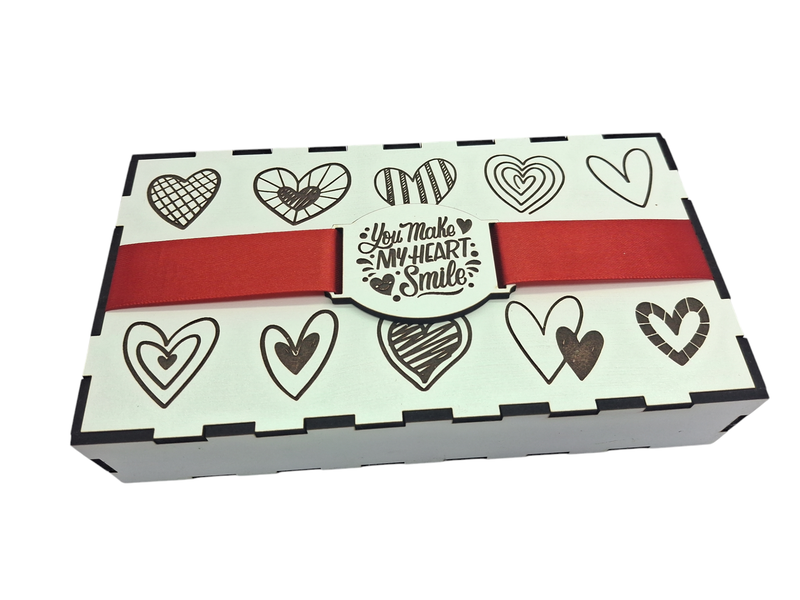 Valentine Gift Box - 20cm x 11cm x 4cm (You Make My Heart Smile)