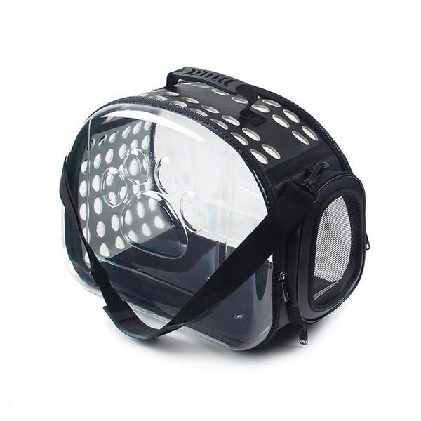 Transparent Pet Travel Carrier Breathable Fordable Case Bag