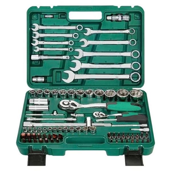 82 Piece Ratchet Wrench Socket Set Tool Kit Spanners Combined Wrench Hand Tool