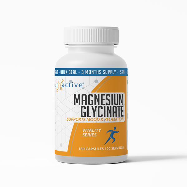 NeuroActive - Magnesium Glycinate (Bulk 180 Capsules)