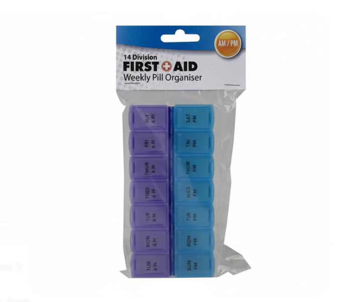 14-Divisions AM/PM Pill-Reminder x 3