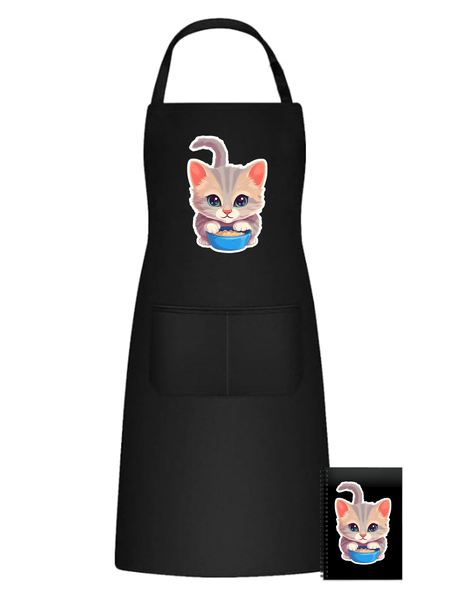 Kitten Cat 15 Kawaii Sticker Theme Aprons Birthday Christmas Gift 502