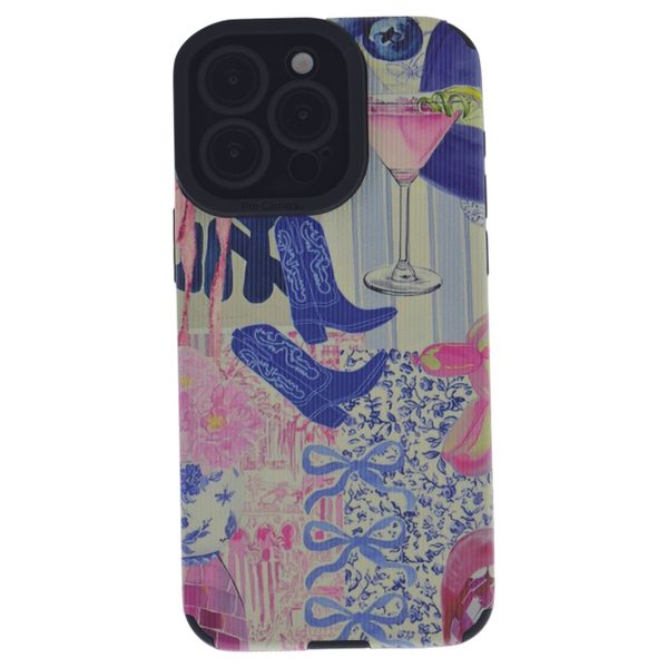 Y2K Western Aesthetic Protective Case With Cowgirl Boots &amp; Ribbons