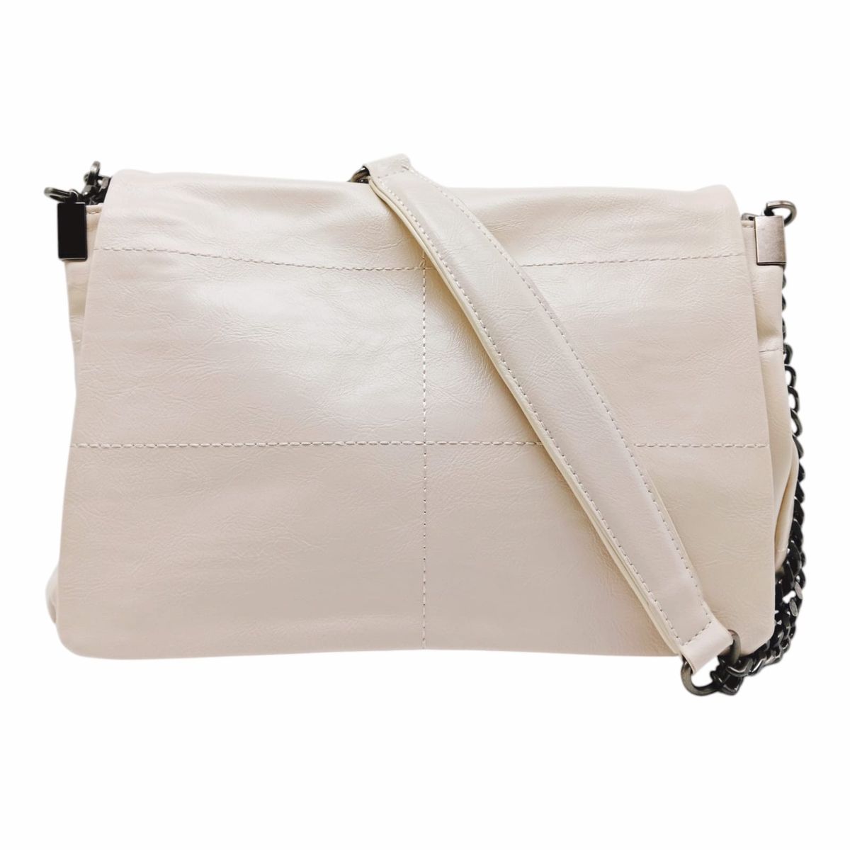 Women's Faux Leather Handbag - Chic Chain Strap for Everyday Elegance 6361