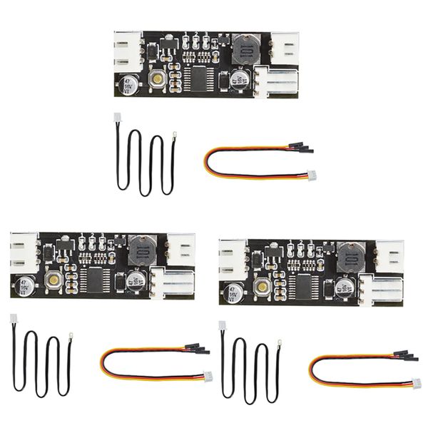 3X Temperature Controller Module Single 12V Dc Pwm 2-3 Wire Fan