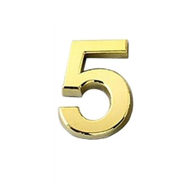 5 House Number Gold Shinning