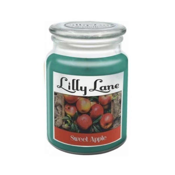 Lilly Lane Sweet Apple Scented Candle Large Lidded Mason