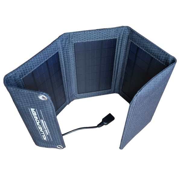 Rolling Power 7W Folding Solar Panel Cell Phone Charger - Power Anywhere