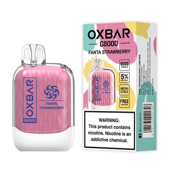 Oxbar G 8000 Puffs Disposable Vape - Fanta Strawberry