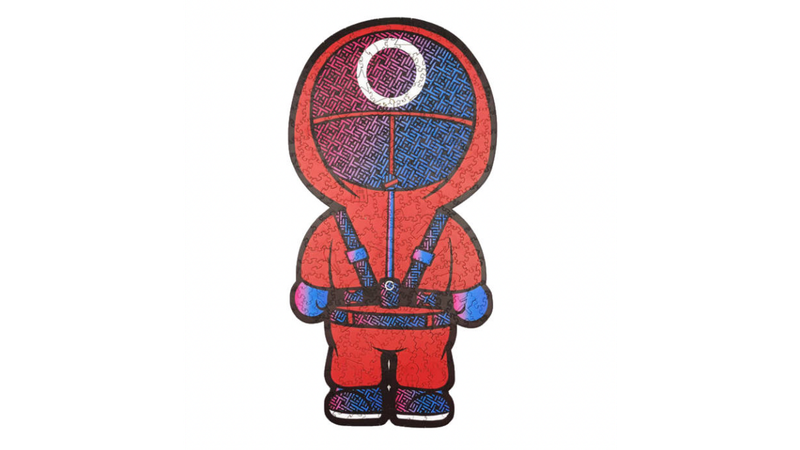 Masked Man Wooden Puzzle A4