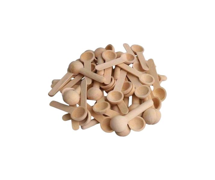 Eco-Friendly Wooden Spoons Set - Brown - 20 Pack
