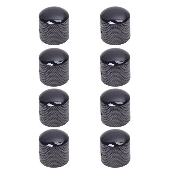 8X Black Electric Guitar Volume Tone Control Knob