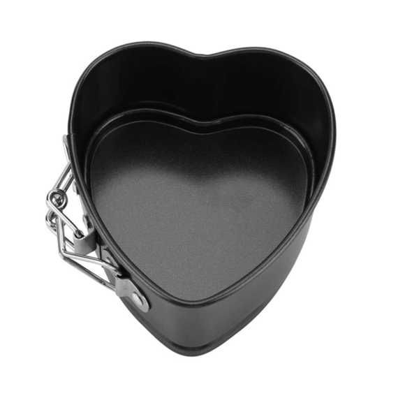 Non Stick Heart Shaped Mini Cake Pan with Removable Bottom