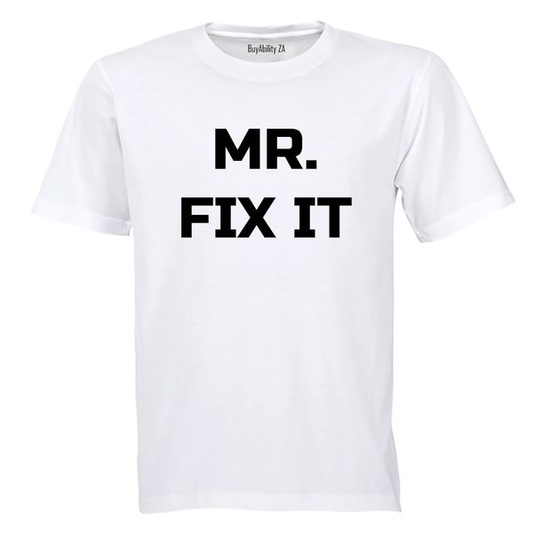 Mr. FIX IT - Mens T-Shirt - White