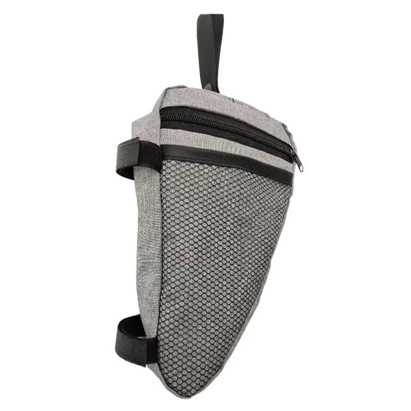 Luggage Grey Lightweight Forearm Crutch Bag With Mesh Storage Pocket - 25cm