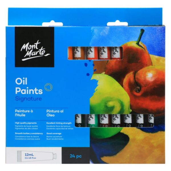 Mont Marte Oil Paints Set Signature 24pc x 12ml