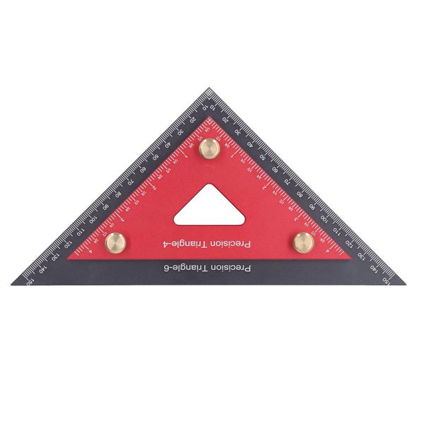Detachable 4"/6" Aluminium Double Triangle Carpentry Square
