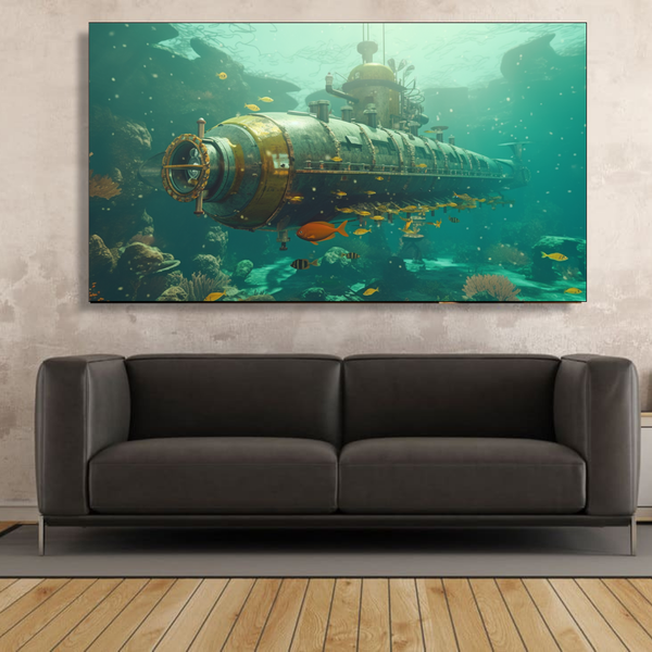 Steampunk Submarine Abstract - Im0100 image