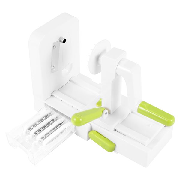 4 Blade Vegetable Spiralizer Folding Veggie Pasta &amp; Spaghetti Potato