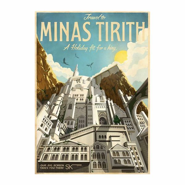 Minas Tirith City Poster - A1