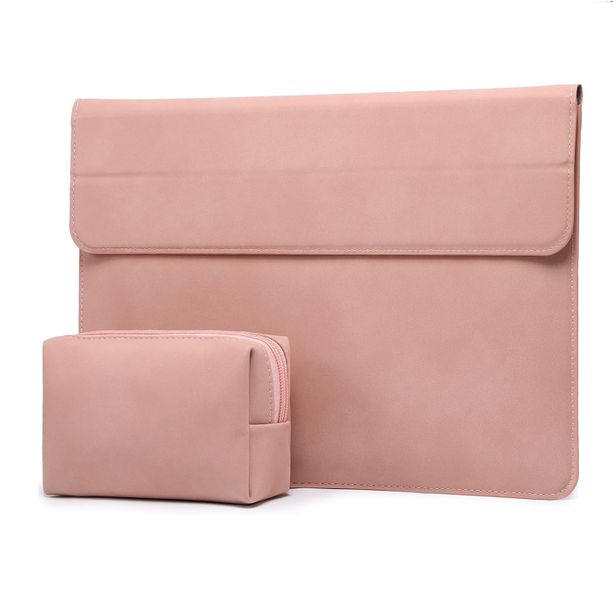 13.3-14 Inch Laptop Sleeve Case with Stand Feature - Pink